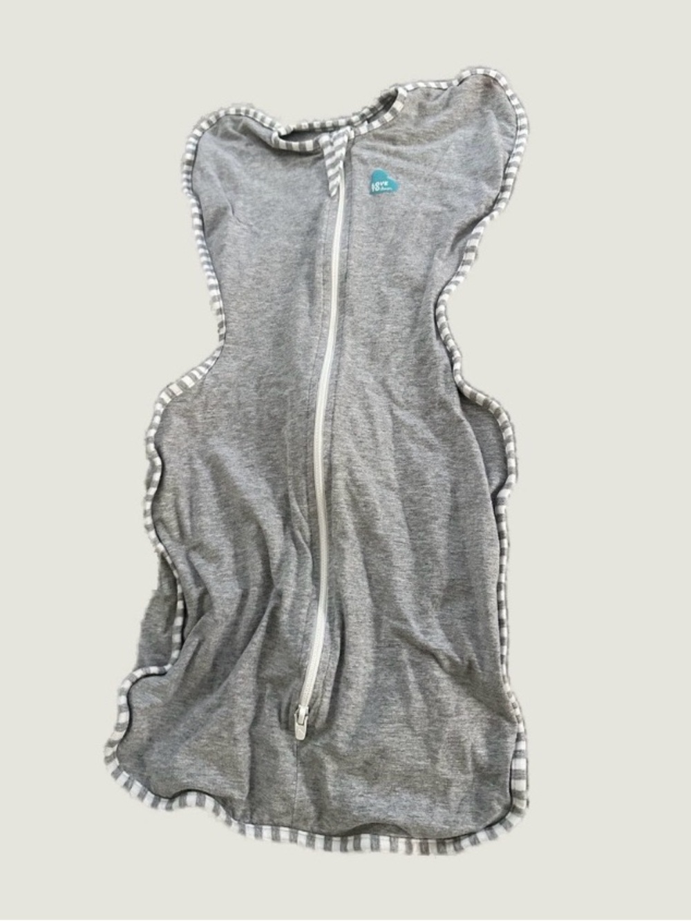 Love to Dream Grey Zip-Front Swaddle